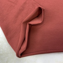 Bio Jersey di Cotone Organico, Uni,Tabacco