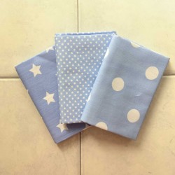Pack Cotone Azzurra, 3 pz. 50x 70-75cm