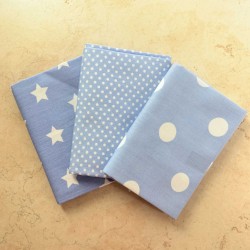 Pack Cotone Azzurra, 3 pz. 50x 70-75cm