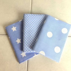 Pack Cotone Azzurra, 3 pz. 50x 70-75cm