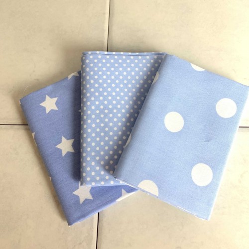 Pack Cotone Azzurra, 3 pz. 50x 70-75cm