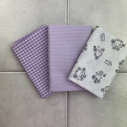 Pack Cotone Viola, 3 pz. 50x 70-75cm