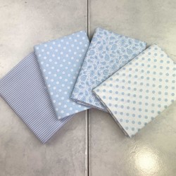 Pack Cotone Celeste Bio, 4 pz. 50x 70-75cm
