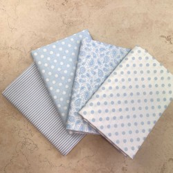 Pack Cotone Celeste Bio, 4 pz. 50x 70-75cm