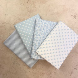 Pack Cotone Celeste Bio, 4 pz. 50x 70-75cm