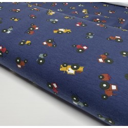Jersey di Cotone, Trattore , Blu Jeans