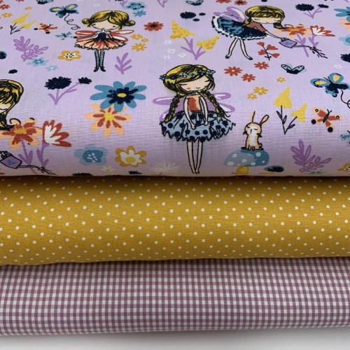 Cotone Popeline, Lilla, Fatina