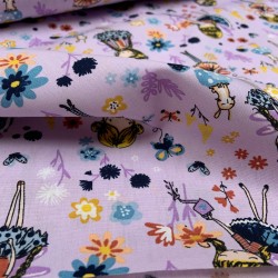 Cotone Popeline, Lilla, Fatina