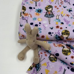 Cotone Popeline, Lilla, Fatina