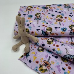 Cotone Popeline, Lilla, Fatina