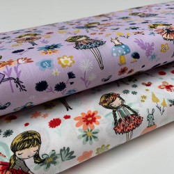 Cotone Popeline, Lilla, Fatina