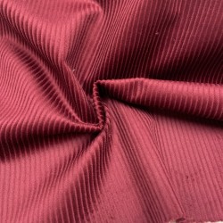 Velluto di cotone a coste larghe , Rosso Granato