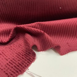Velluto di cotone a coste larghe , Rosso Granato