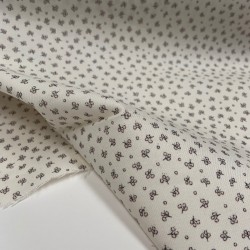 Flanella di cotone Bio, Bianco, Olive, Viola