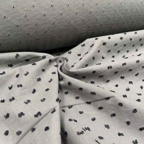 Plumeti Cotton Bicolor con  ricamo in rilevo,...