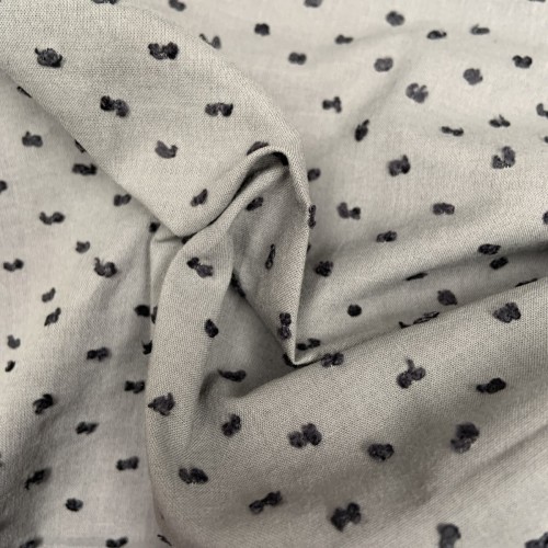 Plumeti Cotton Bicolor con  ricamo in rilevo,...