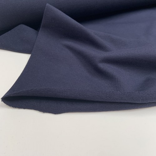 Felpa/ French terry, Blu Navy scuro