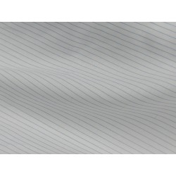 Voile Stampato, Bianco con righa celeste