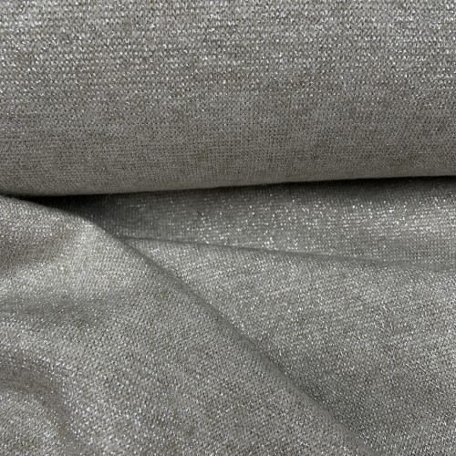 Jersey di Cotone con effetto Glitter , Sabbia