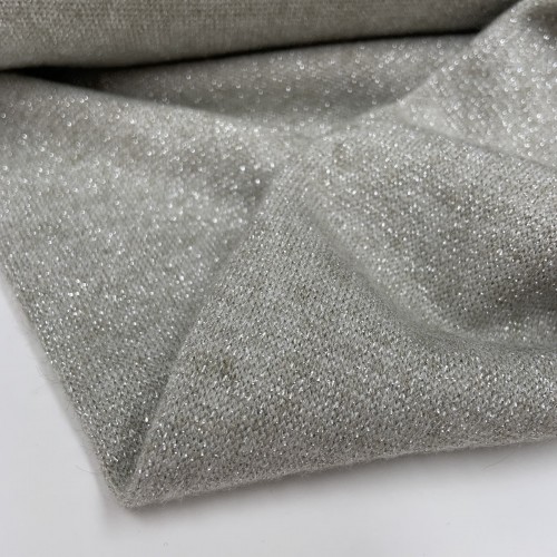 Jersey di Cotone con effetto Glitter , Sabbia