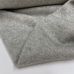 Jersey di Cotone con effetto Glitter , Sabbia