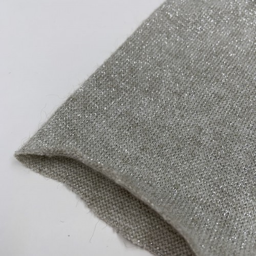 Jersey di Cotone con effetto Glitter , Sabbia