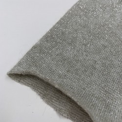 Jersey di Cotone con effetto Glitter , Sabbia