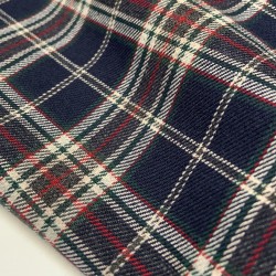 Flanella di cotone biologico, Quadri  Blu, Grigio, Rosso