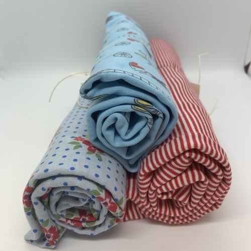 Pack Jersey Fantasia Cinque, 3 pz. 50x 150 cm